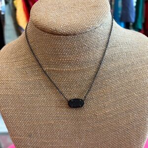 Kendra Scott black drusy necklace